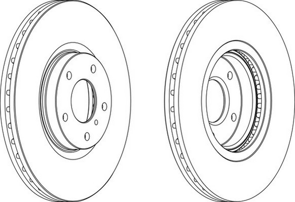 

Тормозной диск FERODO DDF1505C1