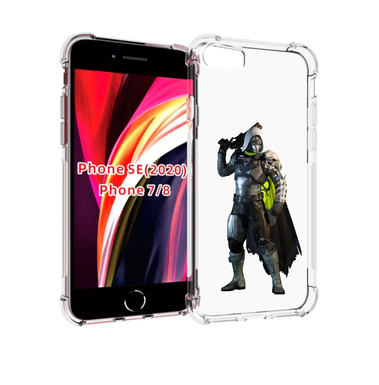 

Чехол MyPads destiny-2-hunter для iPhone 7 4.7 / iPhone 8 / iPhone SE 2 (2020), Прозрачный, Tocco