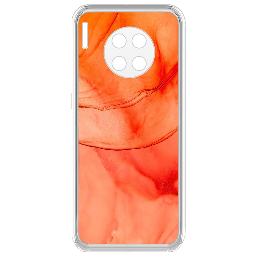 

Чехол-накладка Krutoff Clear Case Абстракт оранж для Huawei Mate 30, Прозрачный