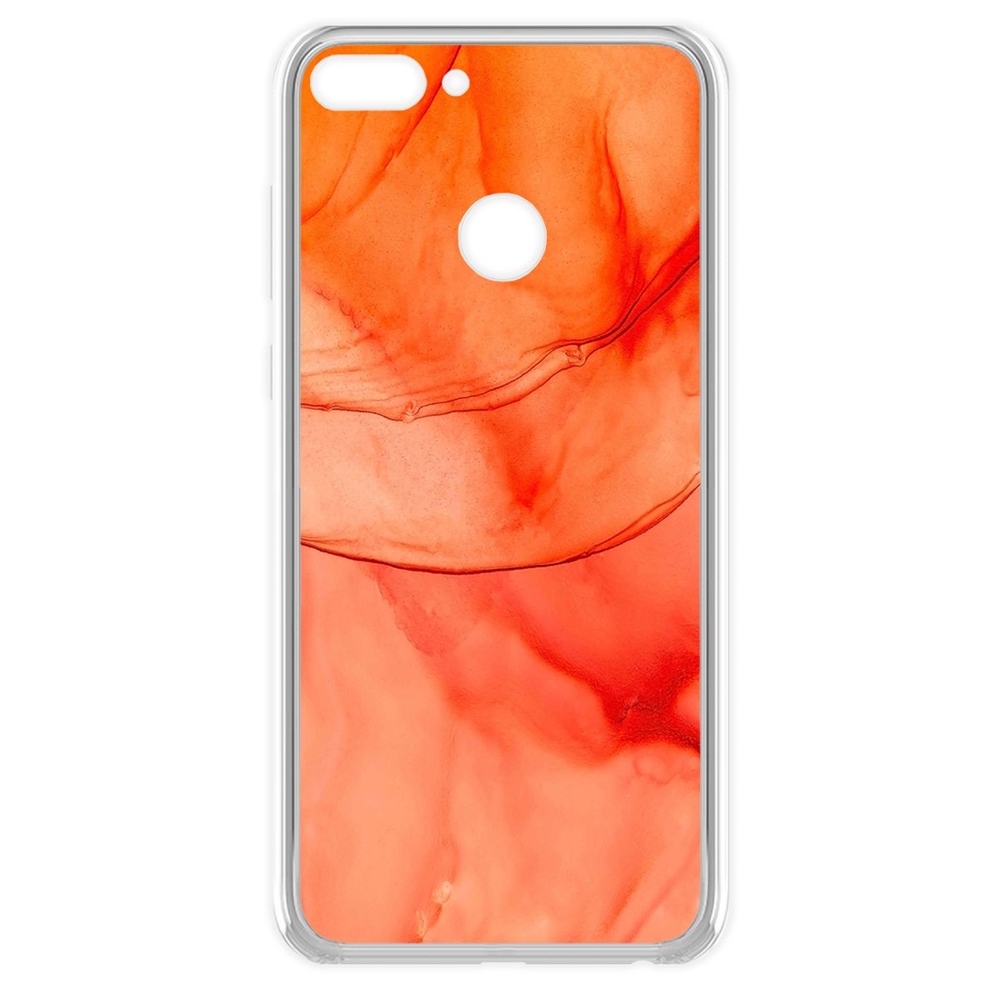 

Чехол-накладка Krutoff Clear Case Абстракт оранж для Huawei P Smart