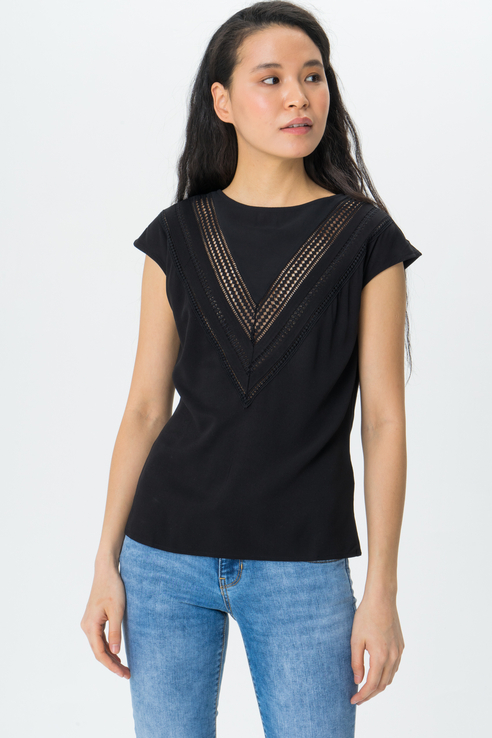 

Блуза женская Guess W0GH85WC9Z0 черная XS, W0GH85WC9Z0