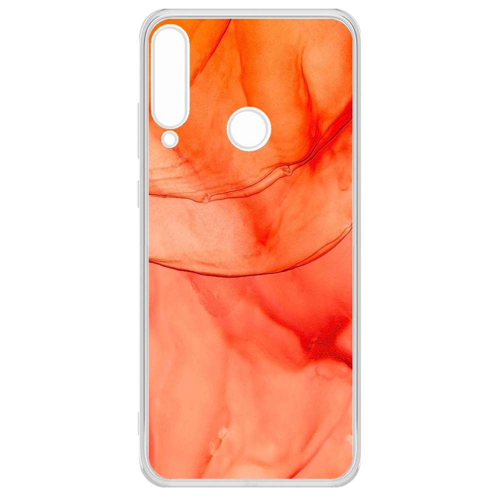 

Чехол-накладка Krutoff Clear Case Абстракт оранж для Huawei Y6p, Прозрачный