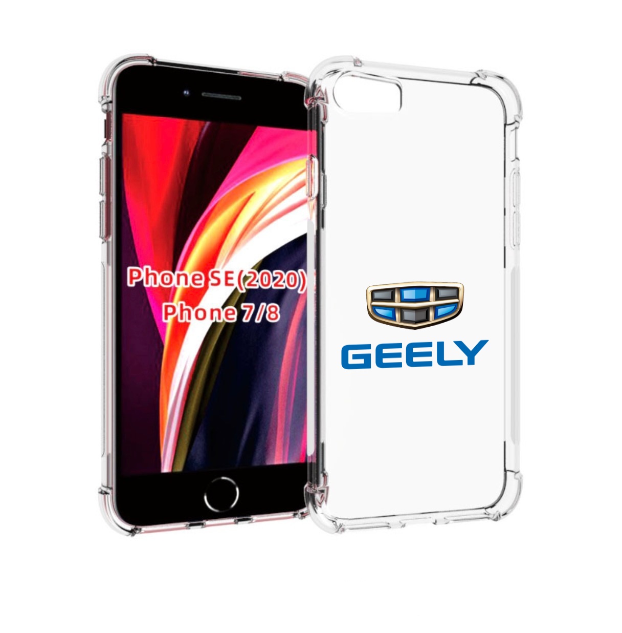 

Чехол MyPads geely 3 для iPhone 7 4.7 / iPhone 8 / iPhone SE 2 (2020), Прозрачный, Tocco