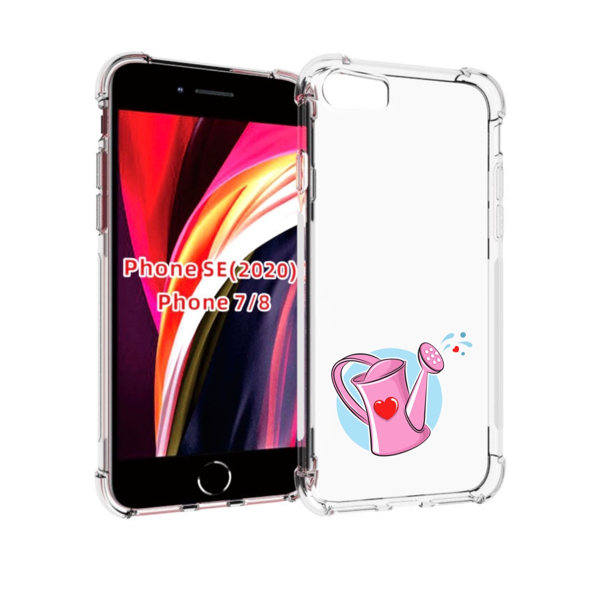 

Чехол MyPads Лейка любви 14 февраля для iPhone 7 4.7 / iPhone 8 / iPhone SE 2 (2020), Прозрачный, Tocco
