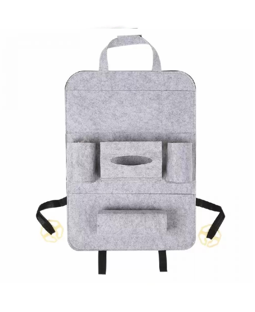 

Органайзер для спинки сиденья авто Vehicle Mounted Storage Bag Светло-серый, Черный