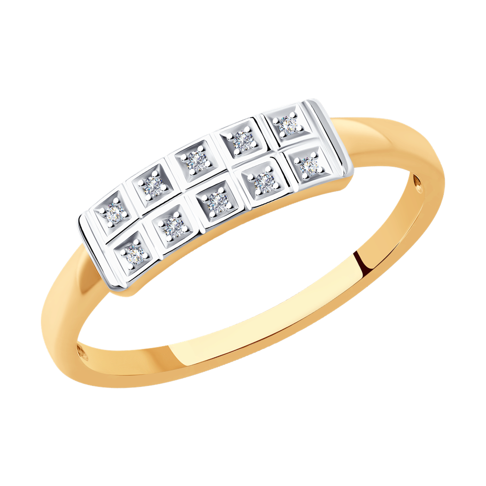 

Кольцо из золота р. 17,5 SOKOLOV Diamonds 1012105, бриллиант, 1012105