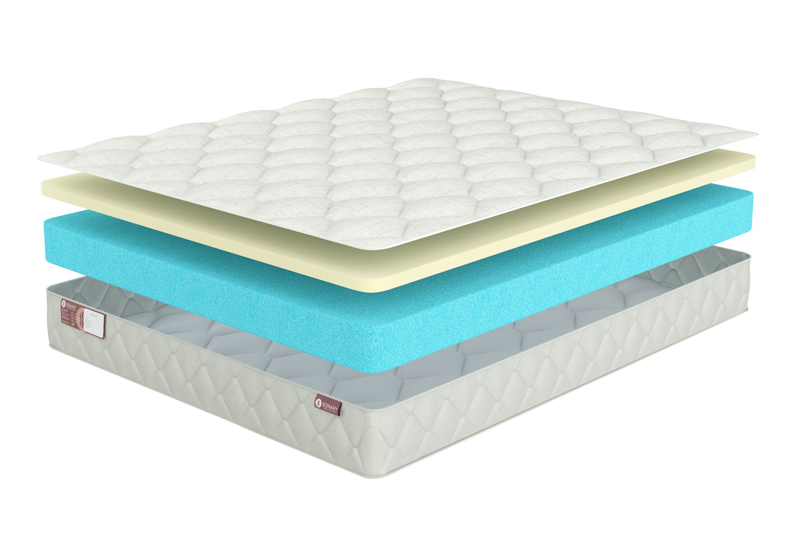 

Матрас Sonary Foam Meren 215х190, Белый, Meren