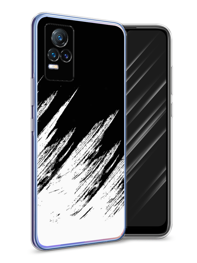 

Чехол Awog на Vivo V21e 4G "Черно белые брызги", Разноцветный, 264550-3