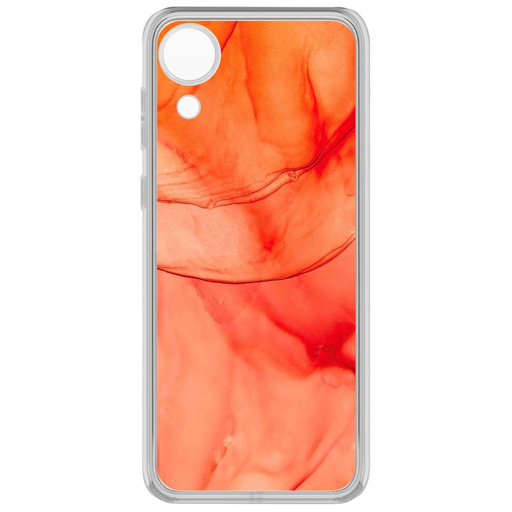 

Чехол-накладка Krutoff Clear Case Абстракт оранж для Samsung Galaxy A03 Core (A032), Прозрачный