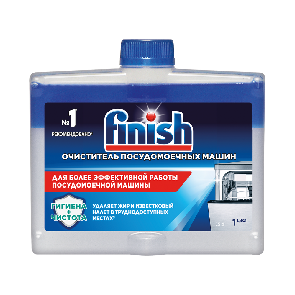 Очиститель для посудомоечных машин Finish 250 мл таблетки для посудомоечных машин finish quantum 60 таблеток 43102
