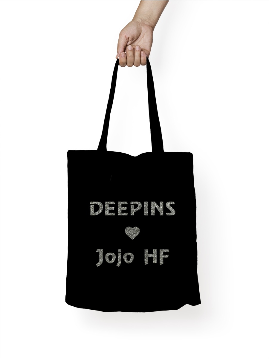 

Шоппер унисекс Каждому Своё Deepins/Дипинс/JojoHF BLDP2GS, черный, Deepins/Дипинс/JojoHF BLDP2GS