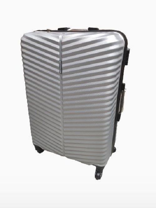 Чемодан унисекс Баолис 57056 серебристый, 67х44х24 см