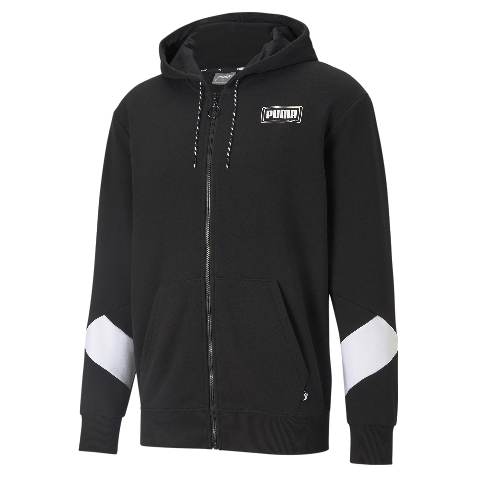 

Толстовка мужская PUMA Rebel Fz Hoodie Tr черная M, Rebel Fz Hoodie Tr