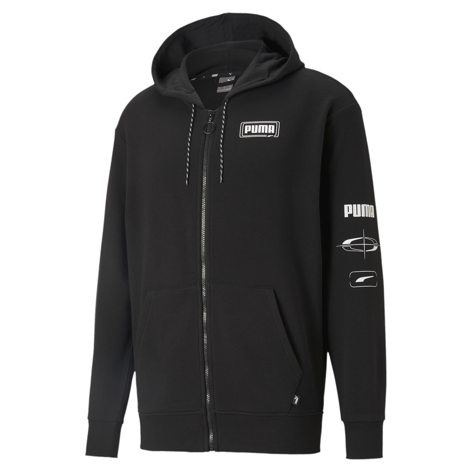 фото Толстовка мужская puma rebel advanced fz hoodie tr черная s