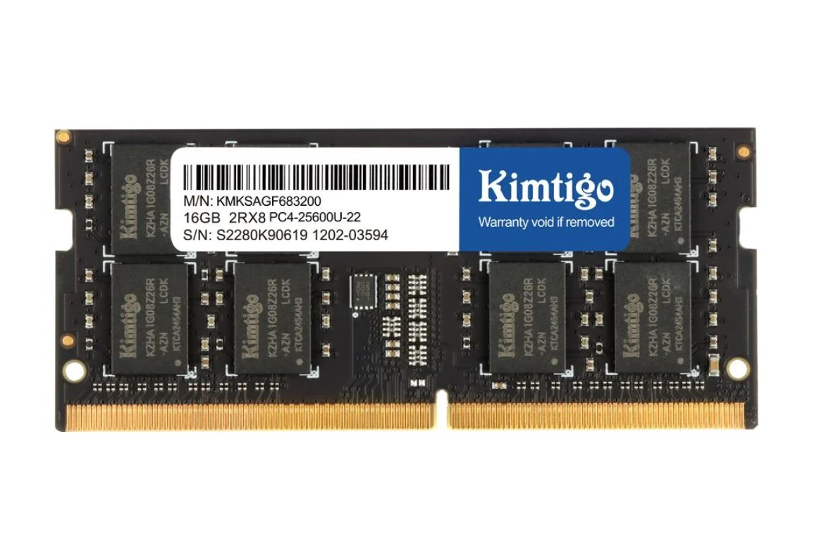 Оперативная память Kimtigo (KMKSAGF683200), DDR4 1x16Gb, 3200MHz