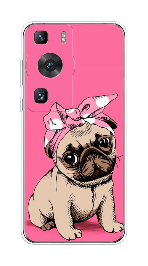 

Чехол Awog на Huawei P60/P60 Pro "Dog Pin-Up", Розовый;бежевый, 6121050-1