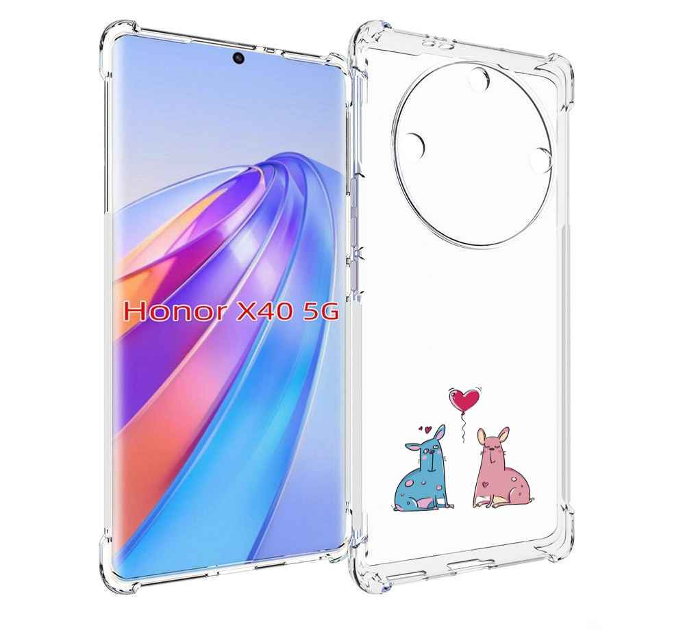 

Чехол MyPads Лама любовь для Honor X40, Прозрачный, Tocco