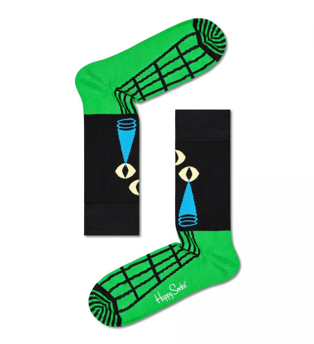 

Носки унисекс Happy Socks EYE01 7500 разноцветные 25, Черный;зеленый, EYE01 7500