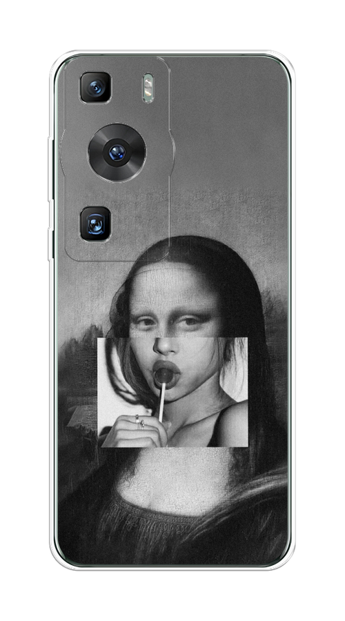 

Чехол Awog на Huawei P60/P60 Pro "Mona Lisa sucking lollipop", Серый, 6121050-1