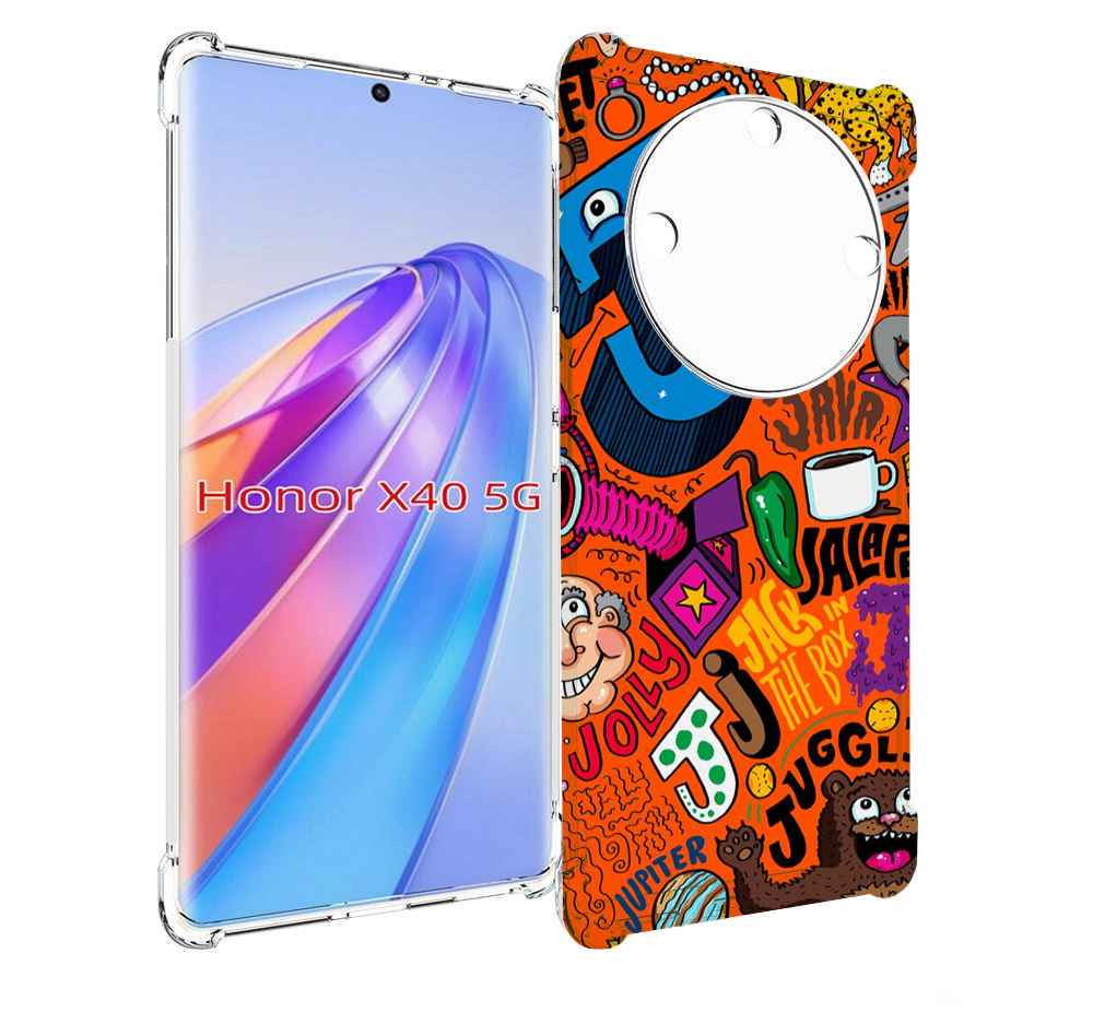 

Чехол MyPads funky-decor для Honor X40, Прозрачный, Tocco