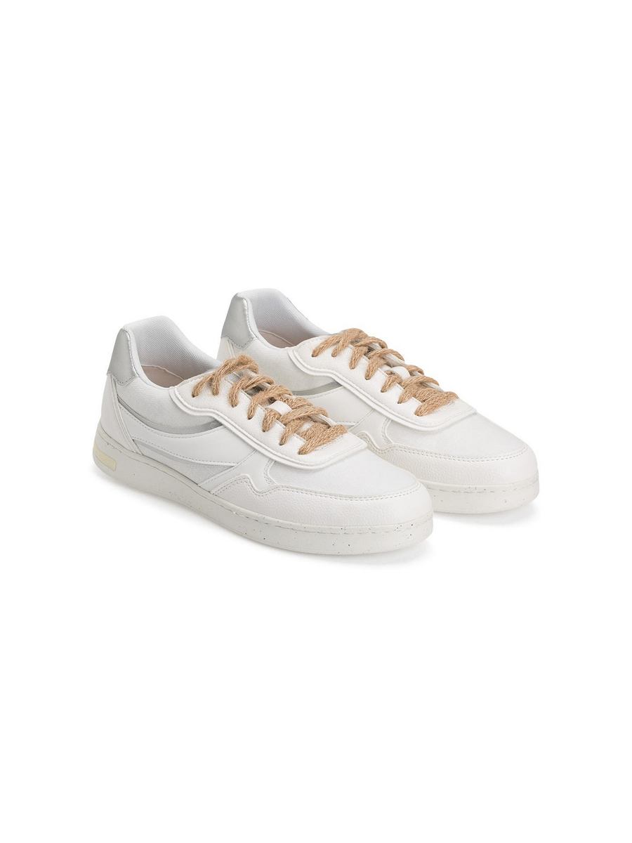 

Кеды женские GEOX 1389527 белые 37 EU, Белый, 001389527