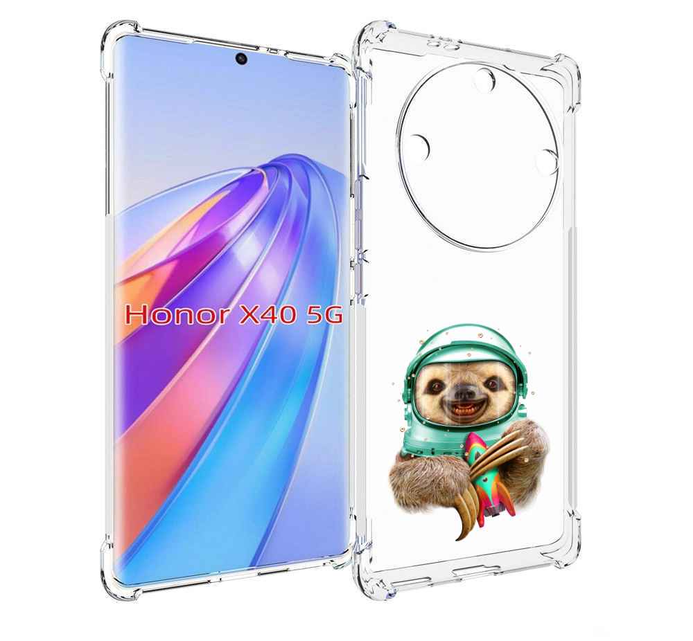 

Чехол MyPads Ленивец астронавт для Honor X40, Прозрачный, Tocco
