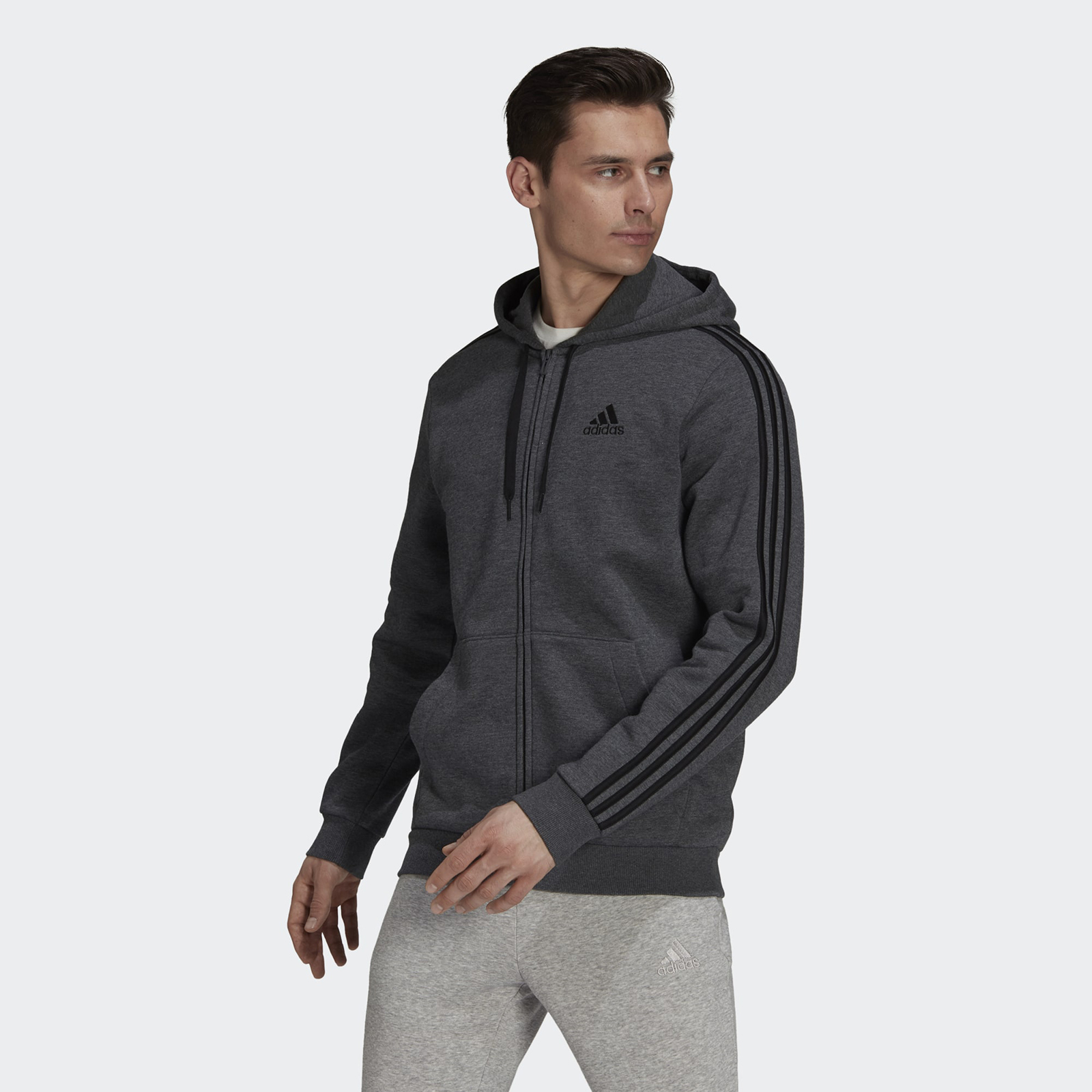 

Толстовка мужская Adidas HB0042 серая S, HB0042