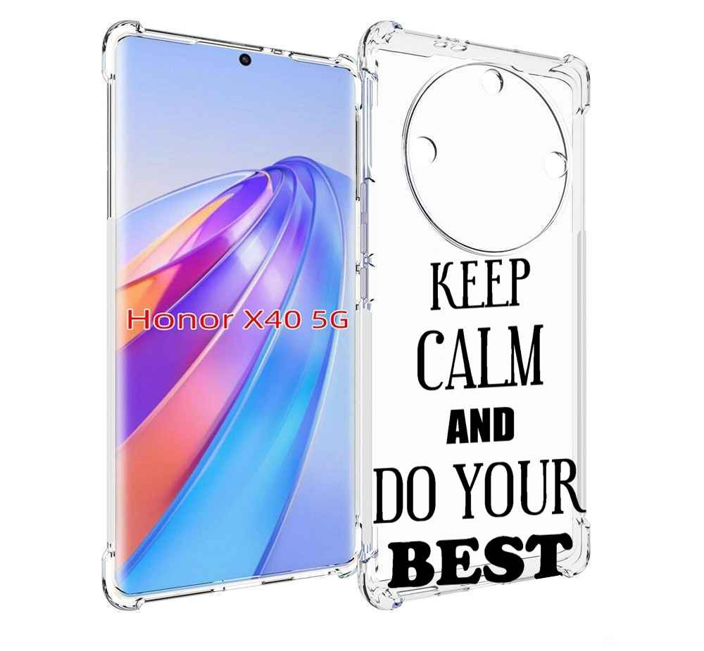 

Чехол MyPads keep-calm-and для Honor X40, Прозрачный, Tocco