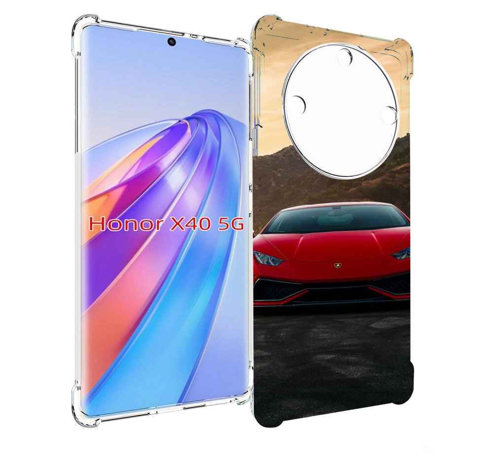 

Чехол MyPads lamborghini 1 мужской для Honor X40, Прозрачный, Tocco