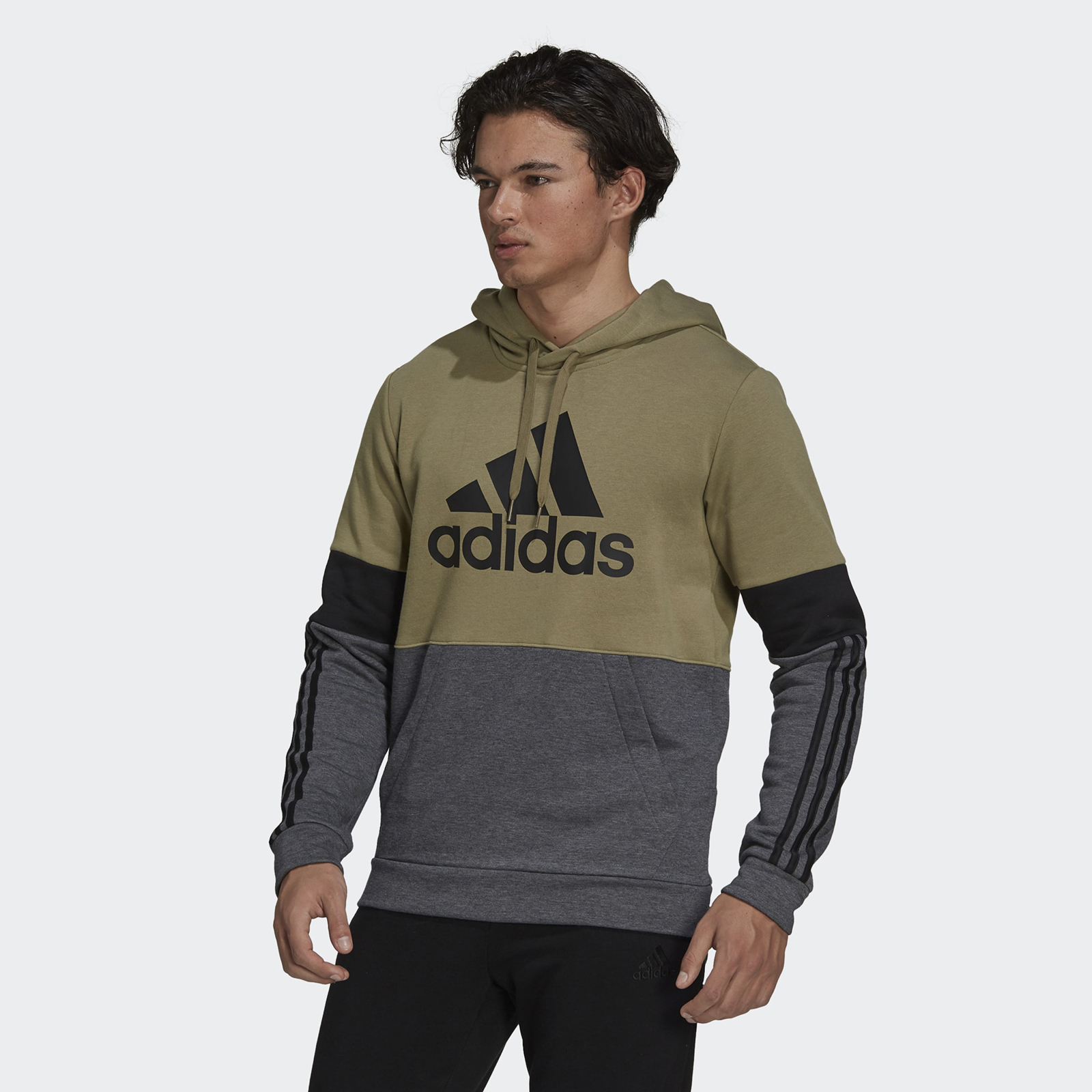 фото Толстовка мужская adidas m cb hd зеленая s