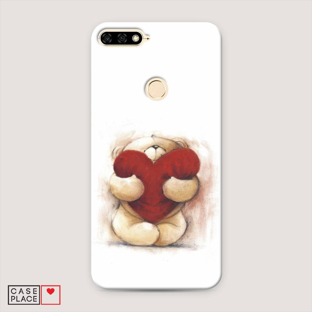 

Чехол Awog "Мишка с сердцем 1" для Honor 7A Pro, 65420-5