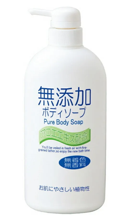 Мыло жидкое Nihon Detergent натуральное для всей семьи No added pure body soup 550 мл
