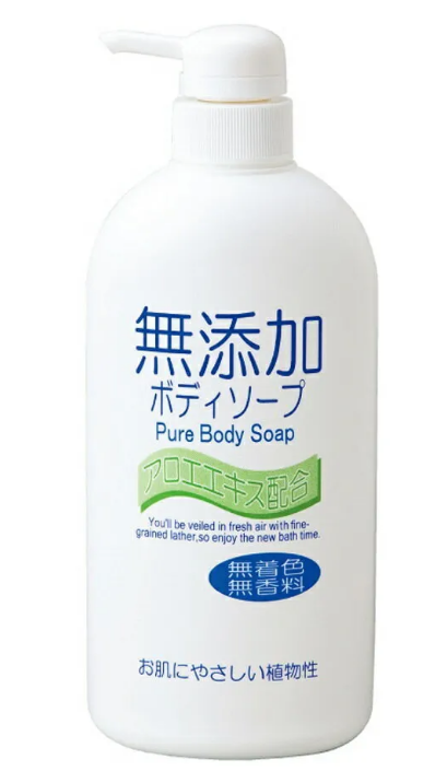 фото Мыло жидкое nihon detergent натуральное для всей семьи no added pure body soup 550 мл