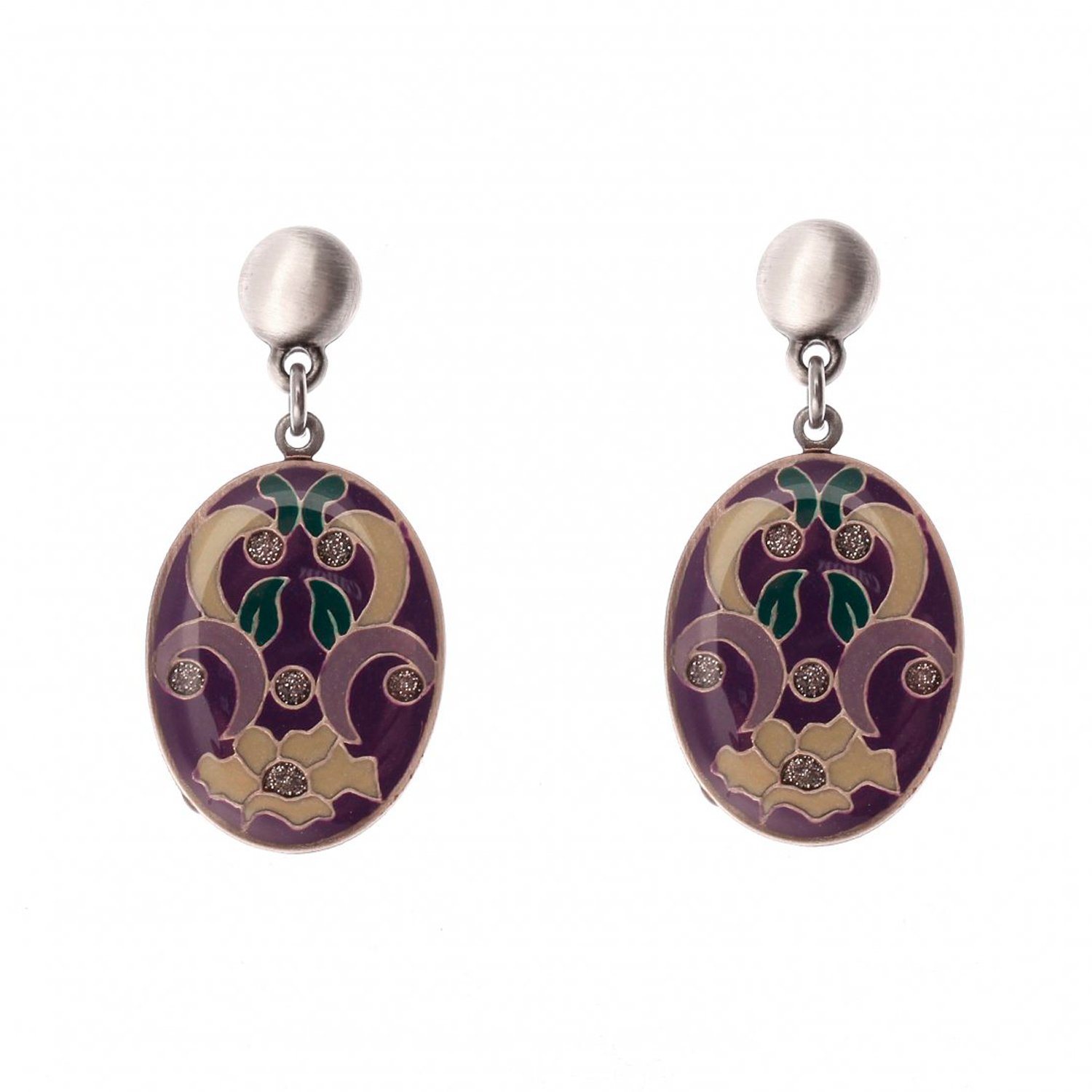 

Серьги из бижутерного сплава/бронзы с эмалью Clara Bijoux A74956 V, A74956 V