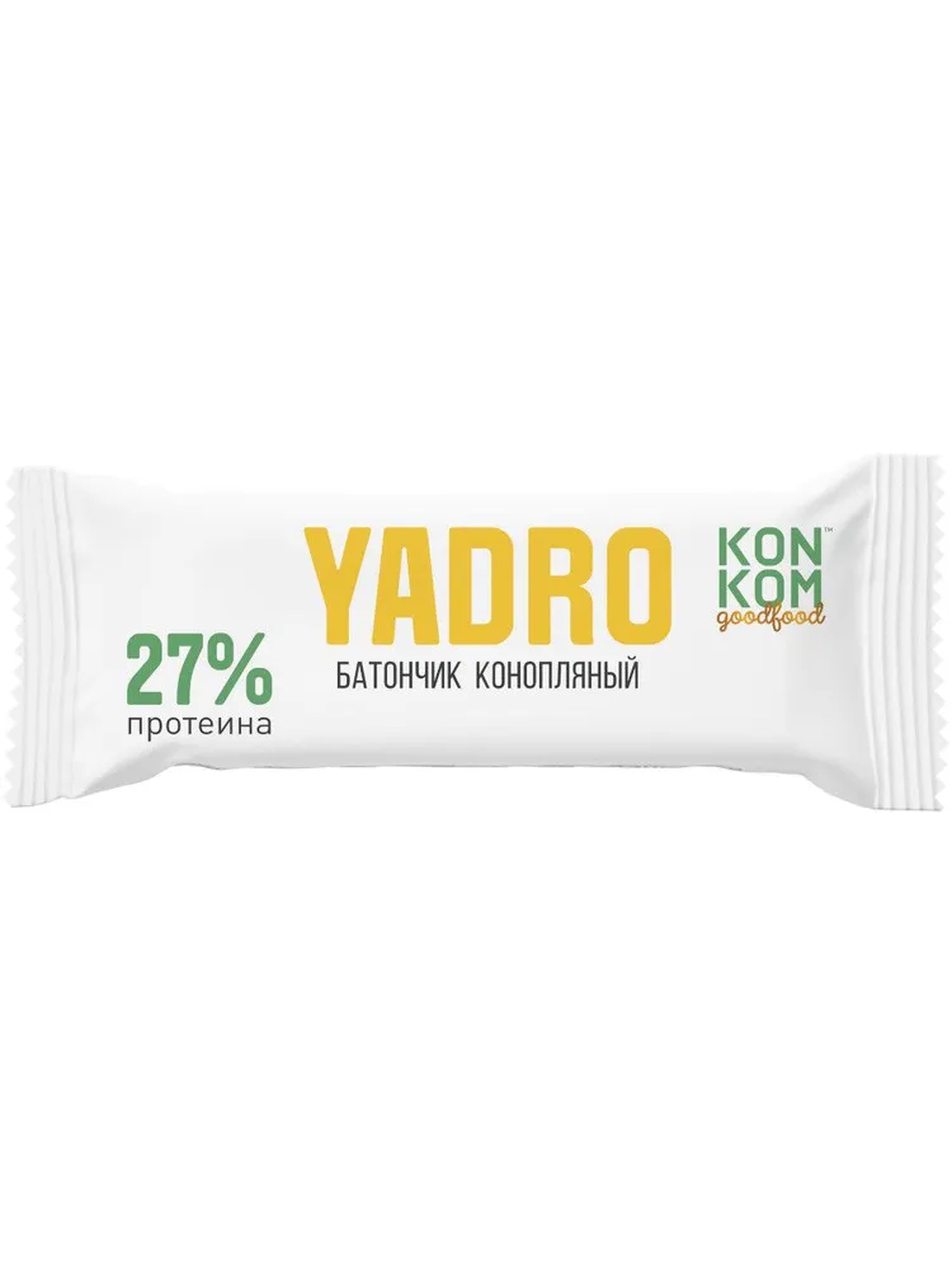 Батончик из ядер семян конопли KONKOM Yadro Energy классический 47 г