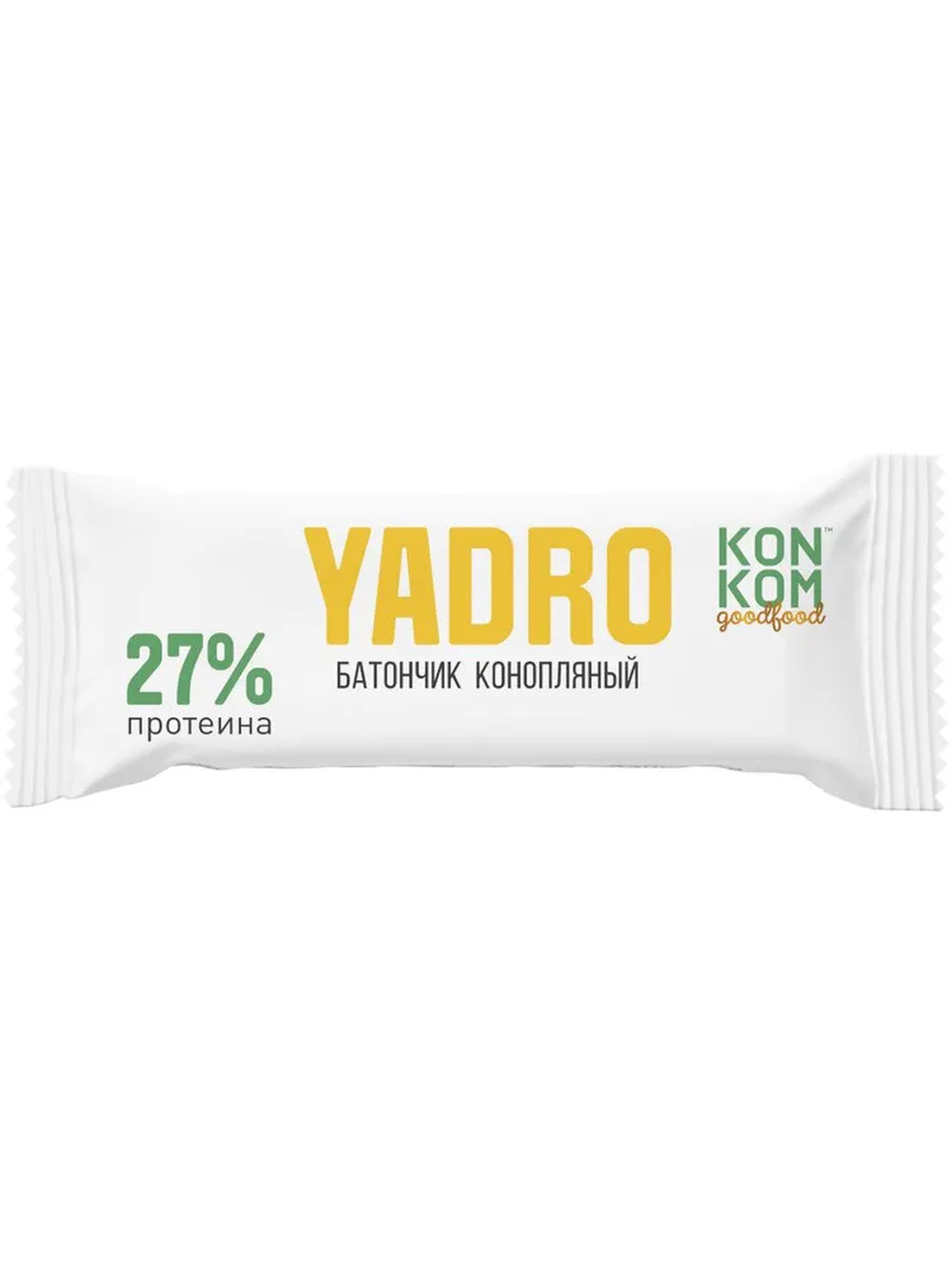 

Батончик из ядер семян конопли KONKOM Yadro Energy классический 47 г, Батончик из ядер семян конопли YADRO Energy, КЛАССИЧЕСКИЙ, 47 гр.