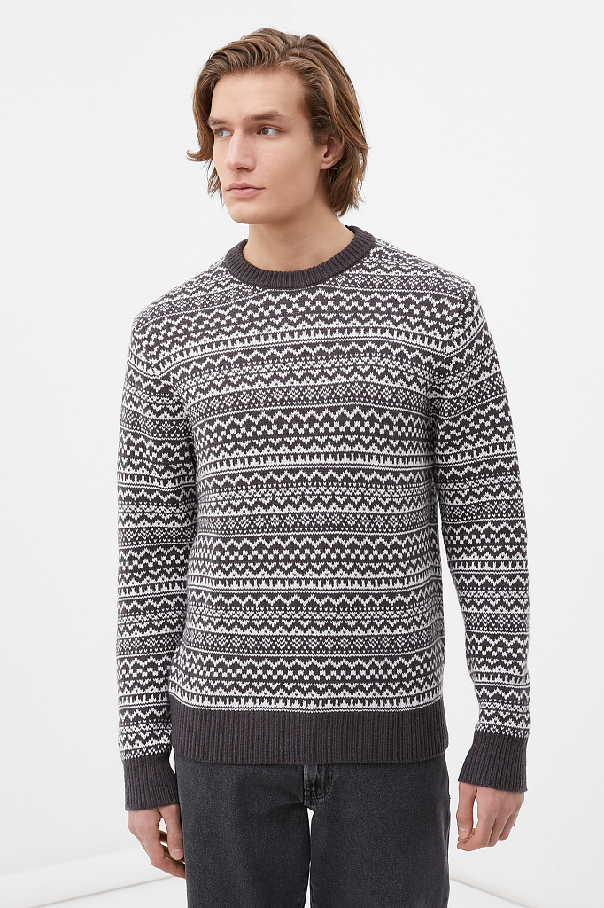 

Джемпер мужской FWB21111 Finn Flare серый 3XL, FWB21111