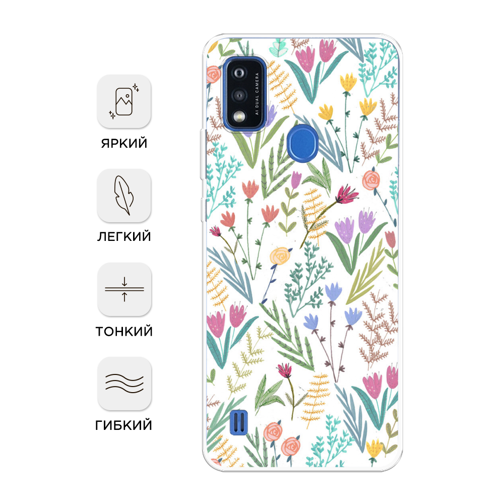 

Чехол Awog на ZTE Blade A51 / ЗТЕ Блэйд A51 "На счастье", Разноцветный, 134550-1