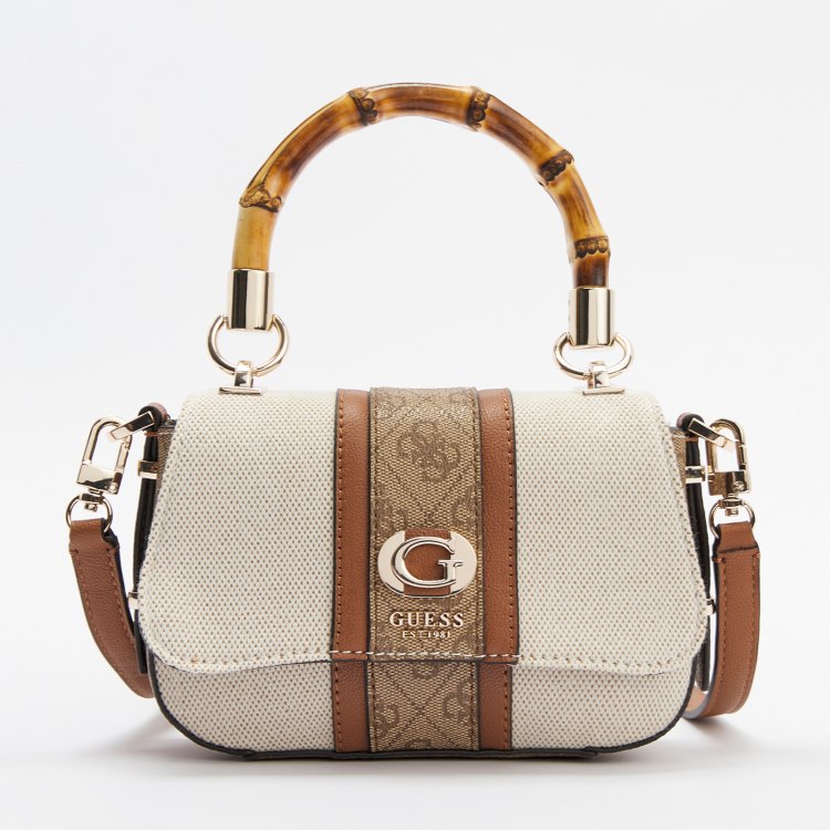 

Сумка женская Guess HWAG9337780 светло-бежевая, Бежевый, HWAG9337780