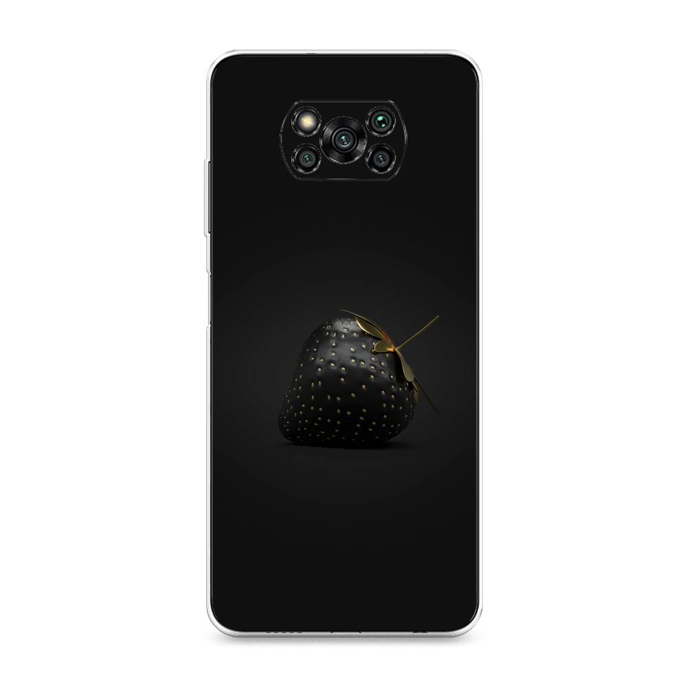 

Чехол Awog на Poco X3/X3 Pro "Черная клубника", Разноцветный, 310650-10