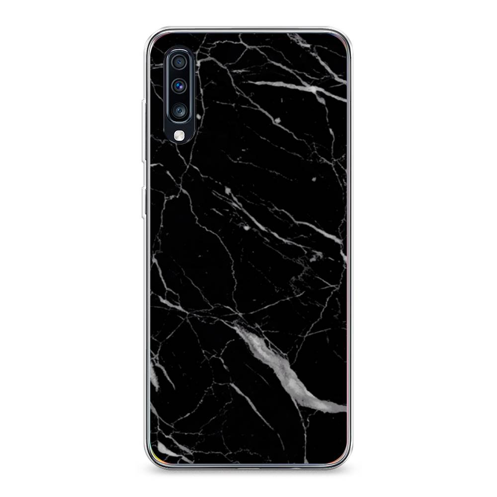 фото Силиконовый чехол "черный минерал" на samsung galaxy a70 awog