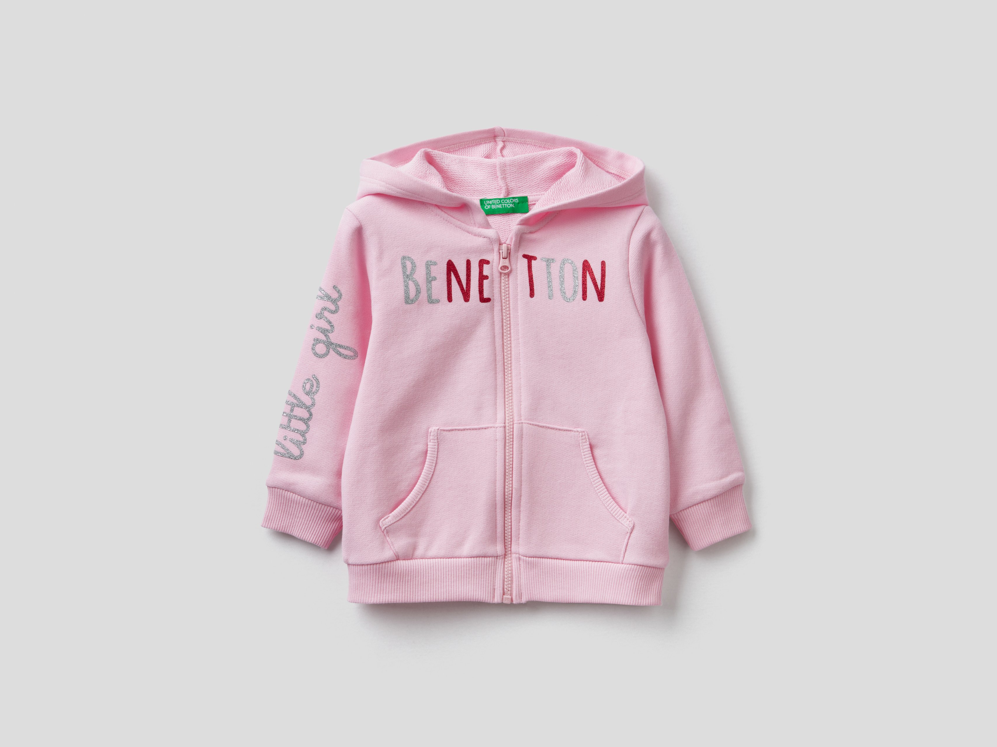 фото Толстовка для девочек benetton цв. розовый р.80 united colors of benetton