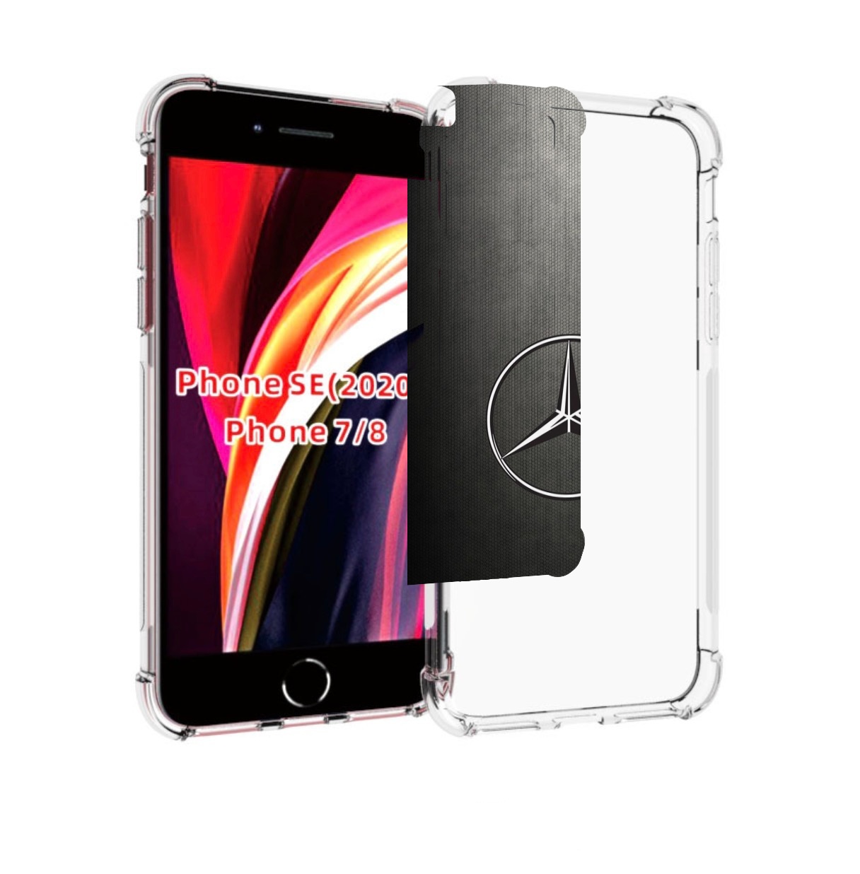 

Чехол MyPads mercedes 3 мужской для iPhone 7 4.7 / iPhone 8 / iPhone SE 2, Прозрачный, Tocco