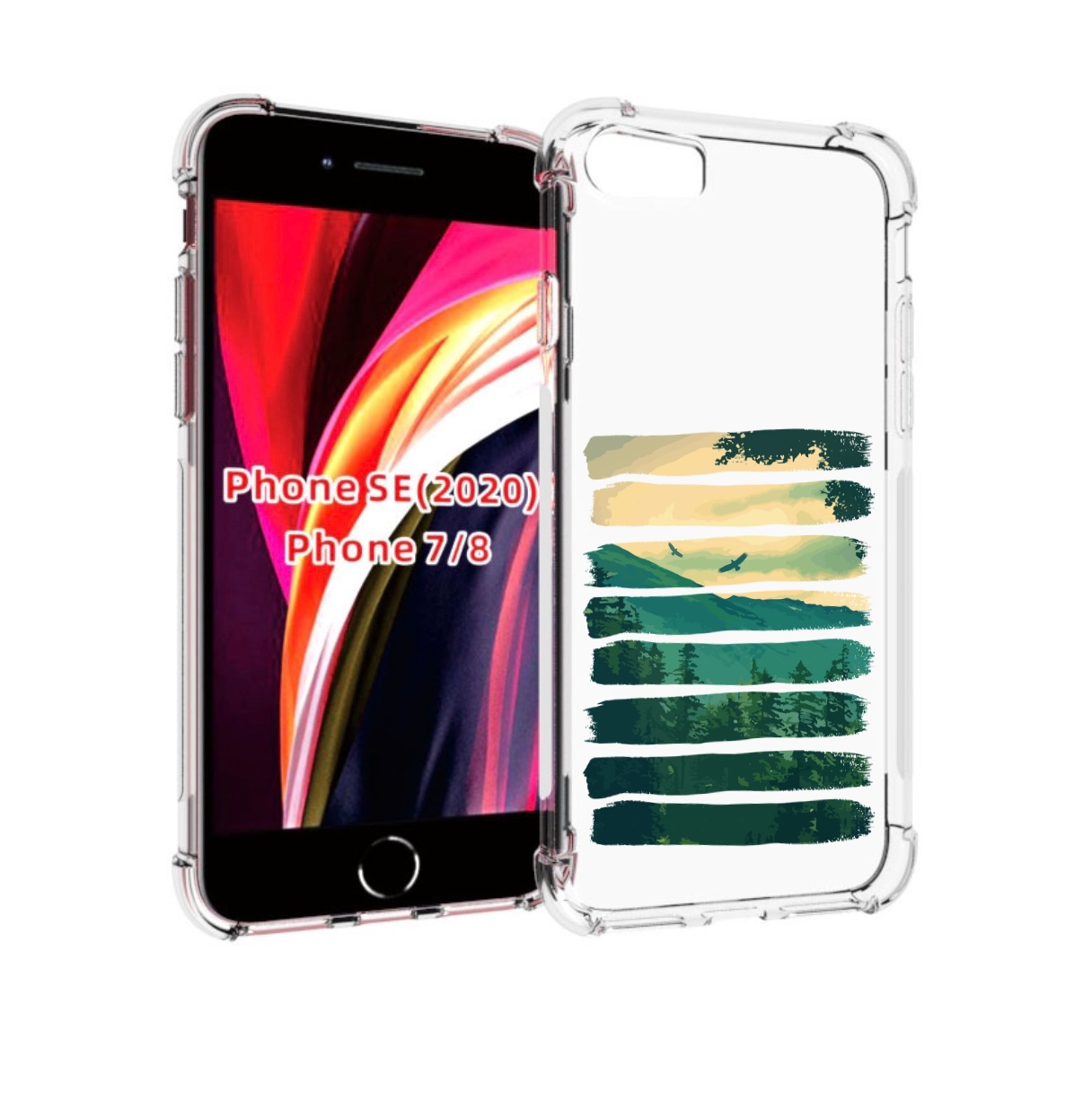 

Чехол MyPads Лесная чаща для iPhone 7 4.7 / iPhone 8 / iPhone SE 2 (2020), Прозрачный, Tocco