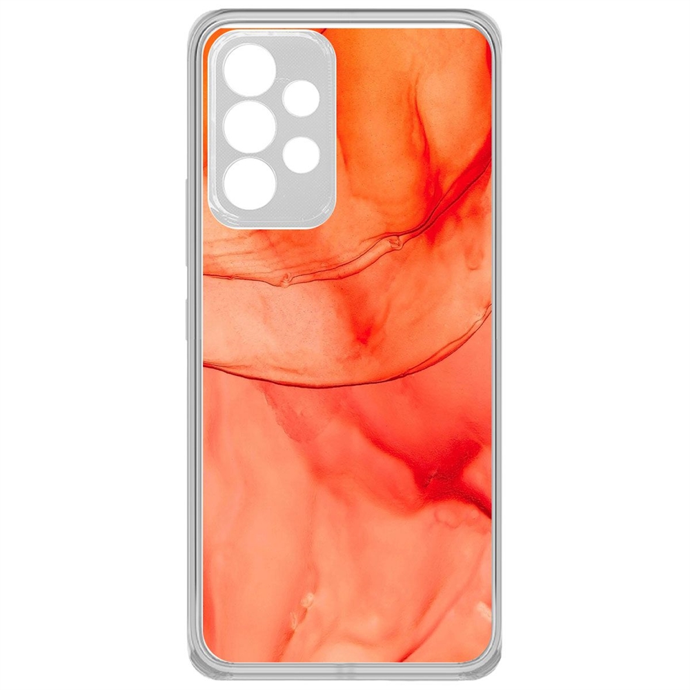 

Чехол-накладка Krutoff Clear Case Абстракт оранж для Samsung Galaxy A33 (A336), Прозрачный