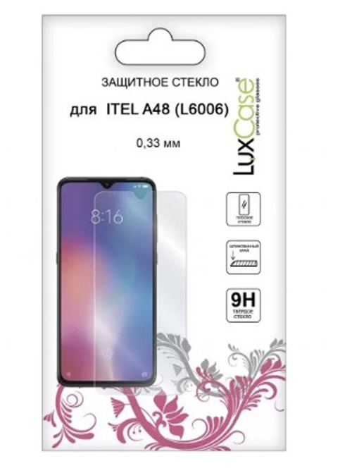 

Защитное стекло для смартфона LuxCase для Itel A48 (L6006), Clear (83164), для Itel A48 (L6006), прозрачное