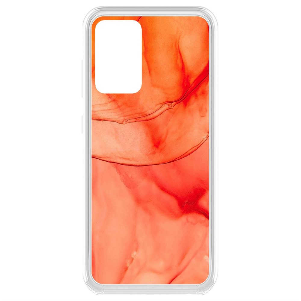 

Чехол-накладка Krutoff Clear Case Абстракт оранж для Samsung Galaxy A52 (A525), Прозрачный