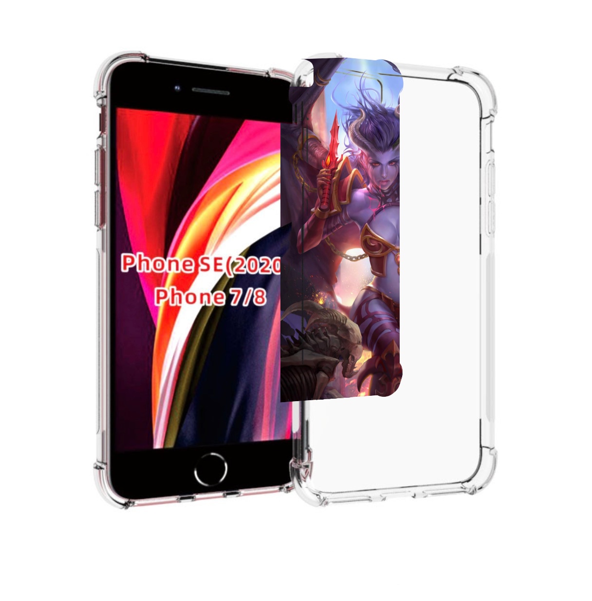 

Чехол MyPads queen of pain dota 2 для iPhone 7 4.7 / iPhone 8 / iPhone SE 2 (2020), Прозрачный, Tocco