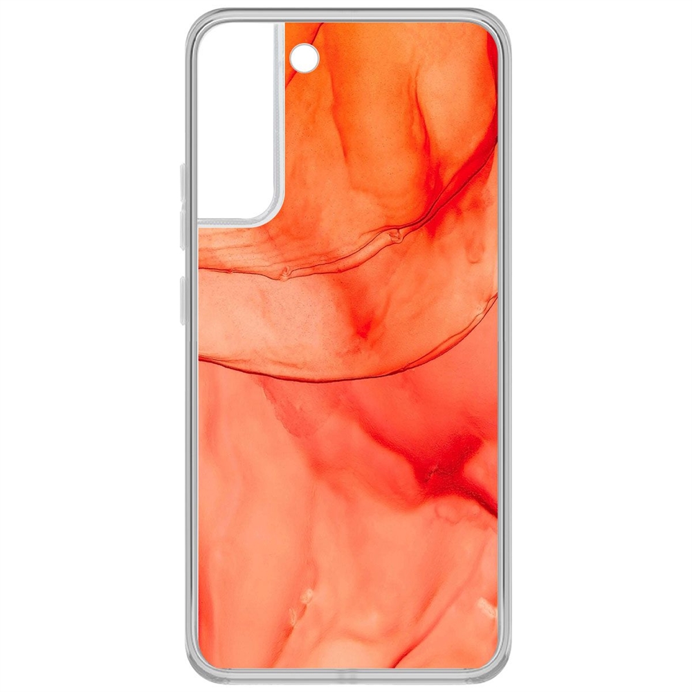 

Чехол-накладка Krutoff Clear Case Абстракт оранж для Samsung Galaxy S22+, Прозрачный