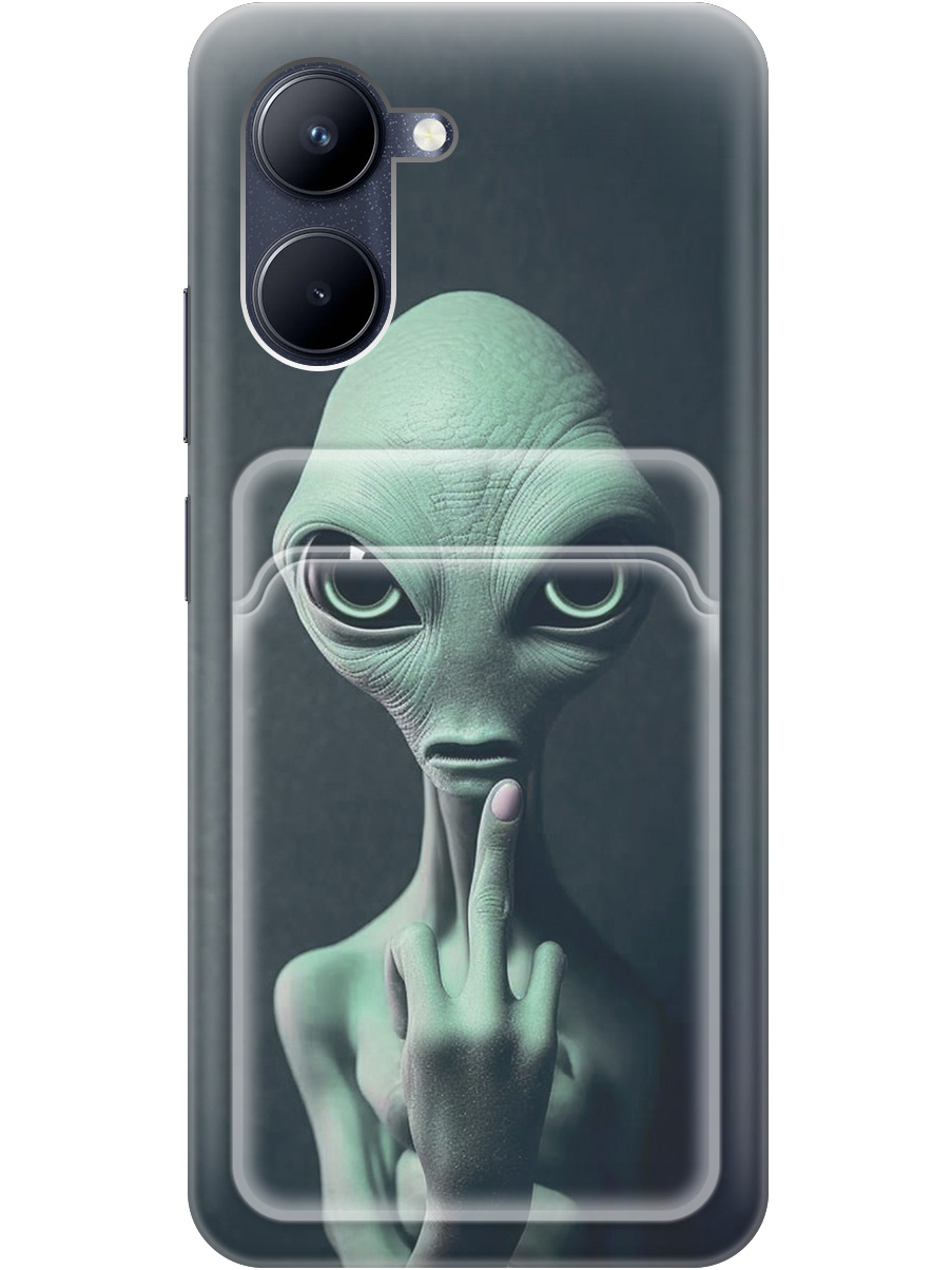 

Силиконовый чехол на realme C33 с рисунком "Инопланетянин", 20012000